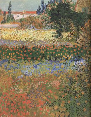 Vincent Van Gogh Flowering Garden (nn04) oil painting image